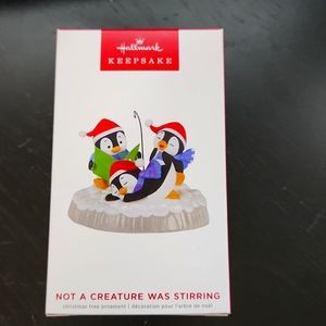 Penguin Not a Creature was Stirring 2022 Hallmark Keepsake Ornament